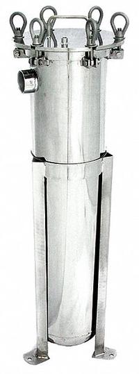 FULFLO Bag Filter Housing: 304 Stainless Steel, Bag Trade Size 2, 2 in, NPT, 160 gpm, 150 psi (MPN EBG1D2T). Key specifications — Brand: FULFLO; Cover Type: Swing Bolts Closure.