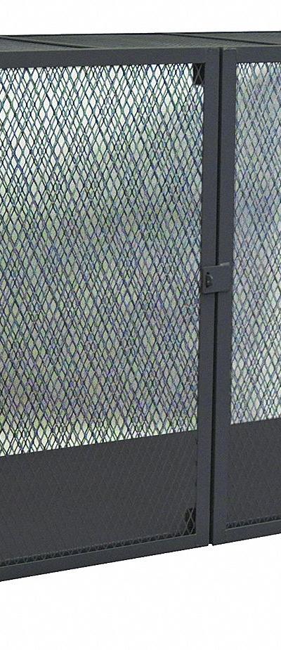 JAMCO Bulk Storage Locker: 60 in x 30 in x 54 in - Expanded Metal Security Cage Lockers
