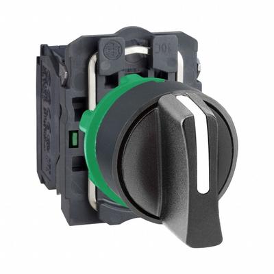 SCHNEIDER Selector Switch: 22 mm Panel Mounting Size, 3 Positions, Short Lever, 2NO - Selector Switches