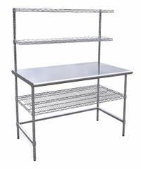 APPROVED VENDOR Workstation: Adj Ht, Stainless Steel, 48 in x 30 in, 600 lb Overall Load Capacity (MPN 4UEN4). Key specifications — Brand: APPROVED VENDOR; Height Adjustability: Adjustable Height.