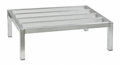 NEW AGE INDUSTRIAL Dunnage Rack: Welded, 12 in x 36 in x 18 in, Aluminum, 3,000 lb Load Capacity (MPN 2020). Key specifications — Finish: Natural; Color: Silver; Brand: NEW AGE INDUSTRIAL; Material: Aluminum; Method of Construction: Welded; Included: Cap Feet.
