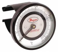DWYER Clip Pipe Mount Dial Thermometer: 20°C to 260°C, +/- 2% Accuracy, 2 in Dial Dia (MPN STC372). Key specifications — Accuracy: +/- 2%; Brand: DWYER.