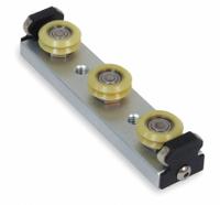 BISHOP-WISECARVER Linear Guide Carriage Assembly: PW, Size 0, 3-Roller Assembly, Ball (MPN UT0WPAP). Key specifications — For Use With: PW Series Vee Channel; Product Type: Ball; Carriage Material: Aluminum; For Rail Size: Size 0.