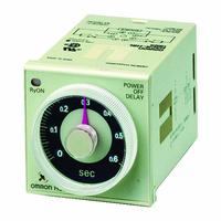 OMRON Timer: Surface Relay Mounting, 100 to 125V DC/100 to 240V AC, 0.05 sec – 300 hr (MPN H3CR-A AC100-240/DC100-125). Key specifications — Input Voltage: 100 to 125V DC; Brand: OMRON.