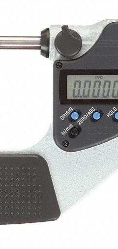 MITUTOYO IP65 Digital Outside Micrometer: 2 in to 3 in /0 mm to 25.4 mm, Inch/Metric, IP65 (MPN 293-346-32). Key specifications — attr1182744: 0.00005 in/0.001 mm; attr1182751: Certificate of Inspection; attr1182776: IP65; attr1182741: MITUTOYO; attr1182743: +/- 0.00005 in; attr1182759: Yes.