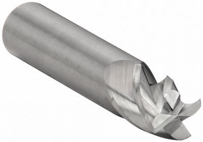 CLEVELAND Corner Radius End Mill: Carbide, 4 Flute, 5/8" Mill Dia, 3/4" LOC, 0.03" Rad - Fast-Cutting Carbide Corner-Radius End Mills