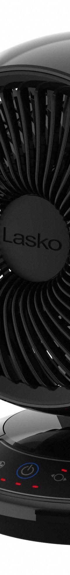 LASKO Circulating Fan: Oscillating, Cradle, 3 Speeds, Plug-In (MPN A12558). Key specifications — Voltage: 120V AC; Oscillation: Oscillating; Number of Speeds: 3; Power Source: Plug-In; Brand: LASKO.