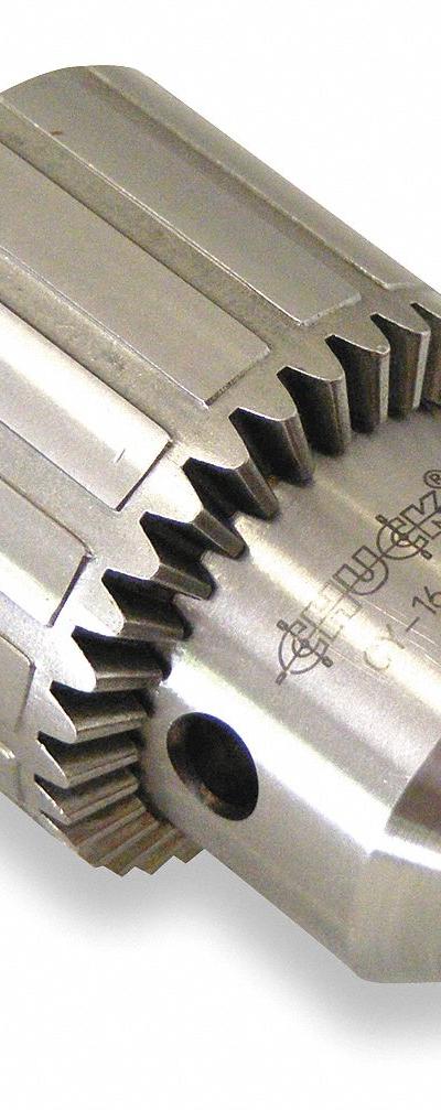 LLAMBRICH Drill Chuck: 3/8"-24, 1/32 in to 1/4 in Capacity, CK4 Key - Thread-Mount Keyed Drill Chucks