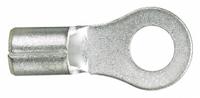 PANDUIT Ring Terminal: Bare, #8 Stud Size, 22 AWG to 16 AWG Wire Sizes, 2,000 V (MPN P18-8R-C). Key specifications — Brand: PANDUIT; Barrel Style: Serrated.