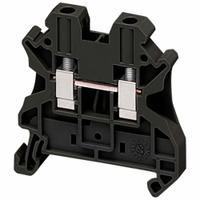 SCHNEIDER Terminal Block: DIN Rail Mounting Type, Screw Clamp Wire Termination, 2 Wire Terminals (MPN NSYTRV42BK). Key specifications — Brand: SCHNEIDER; For Minimum Wire Size: 26 AWG.