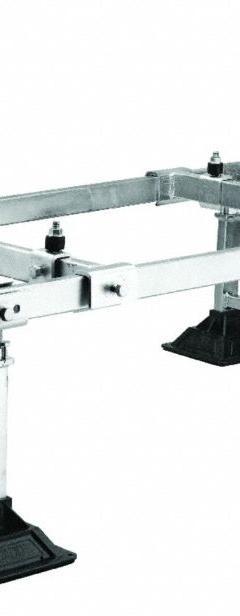 NVENT ERICO Rooftop Support: Pyramid Pad, Outdoor, 18 in H x 41 3/8 in W x 26 in L, 1,200 lb Max (MPN PEKLD4). Key specifications — Body Material: Steel; Color: Silver; Brand: NVENT ERICO.