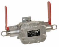APPLETON ELECTRIC Emergency Cable Pull Switch: AFUX Series, Left and Right Pull Cord (MPN AFUX0333-44). Key specifications — Case Material: Cast Aluminum; Horsepower: 1 HP @ 125V AC; Reset: Actuator; Indicator: Flag Arm; Wiring Entry: Conduit; Manufacturer Part Number: AFUX0333-44; Action: Maintained; Series: AFUX.