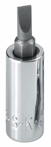 SK PROFESSIONAL TOOLS Socket Bit: 1/4 in Drive Size, Slotted Tip, 1/4 in Tip Size, SAE (MPN 44471). Key specifications — attr1213360: Replaceable Insert; attr1213362: SK PROFESSIONAL TOOLS.
