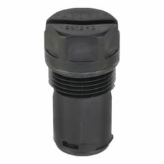 ACORN Flow Control Plug: Air-Trol®/Penal-Trol®, Noryl, 5/8 in Overall Wd, 1 1/4 in Overall Ht, Black (MPN 2312-003-001). Key specifications — Color: Black; Compatible Series: Air-Trol®; Includes: Flow Control Retainer; Product Type: Flow Control Plug; Brand: ACORN; Material: Noryl.