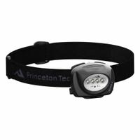 Safety-Rated Headlamp: 78 lm, 6.5 hr Run Time at Max. Brightness, 50 m Max Beam, 2 Light Outputs (MPN QUAD-II-BK). Key specifications — Brand: PRINCETON TEC; Battery Requirements - Broad: 3 AAA.