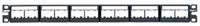 Patch Panel with Labels: 1 Rack Units, 24 Ports, Flat, Label Pocket/Not Numbered, Unshielded (MPN CPPL24WBLY). Key specifications — Brand: PANDUIT; Compatible Adapter Type: Panduit Mini-Com Modules; Material: Steel; _Access Type: Front Access; _Port Labeling: Label Pocket; _Series: Mini-Com; _Shielded: Unshielded.