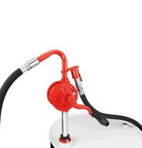 ACTION PUMP Hand Pump: Rotary Action, Pump with Spout, Cast Iron Housing, 9.8 oz per stroke, Vane (MPN ZE961). Key specifications — Brand: ACTION PUMP; Housing Material: Cast Iron; Maximum Flow Rate: 9.8 oz per stroke; Suction Tube Material: Steel; Seal Material: Viton.
