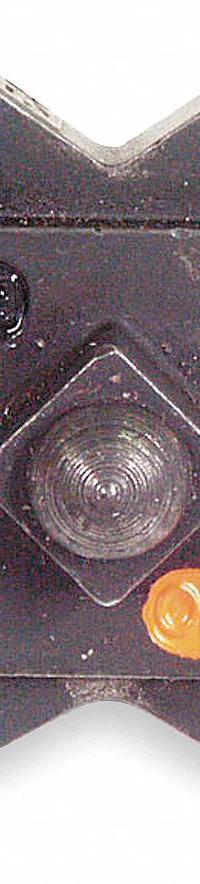 THOMAS & BETTS Upper and Lower Crimping Die: 1 to 1/0 AWG Copper/4 to 2 AWG Aluminum, 4 Sizes, Code (MPN 13455). Key specifications — attr511073: Copper & Aluminum Connectors; attr511072: Code; attr473934: THOMAS & BETTS; attr511065: Color-Keyed; attr511069: Green; attr542116: 1 to 1/0 AWG Copper; attr511067: TBM5S.