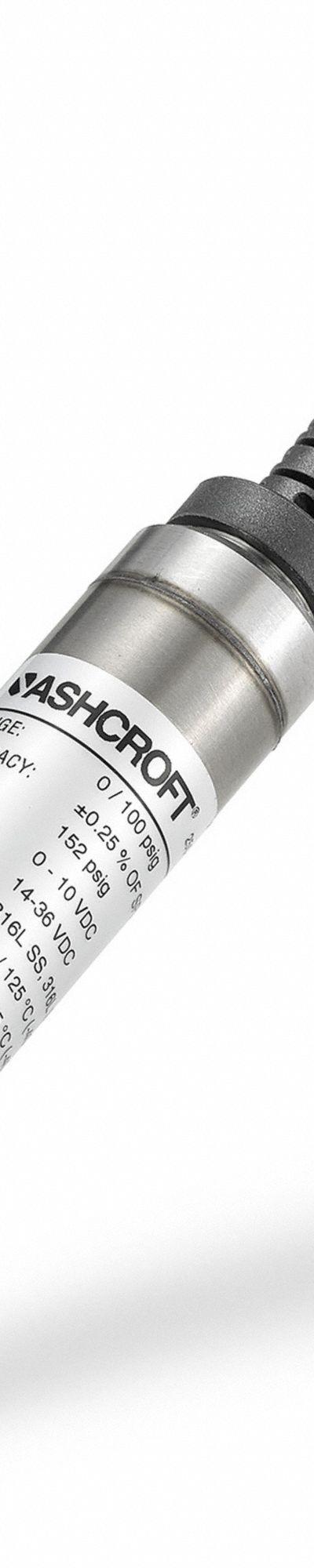 ASHCROFT Pressure Transmitter: 0 psi to 3,000 psi - Pressure Transmitters with Cable & Wire Leads