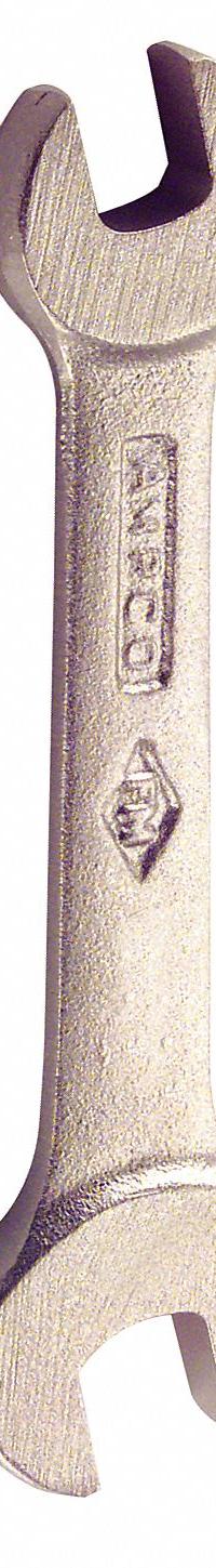 AMPCO Open End Wrench: Aluminum Bronze, Natural, 1/2 in_7/16 in Head Size, 5 in Overall Lg, Std (MPN WO-7/16X1/2). Key specifications — attr309776: No; attr309781: Natural; attr309780: Aluminum Bronze; attr324939: AMPCO.