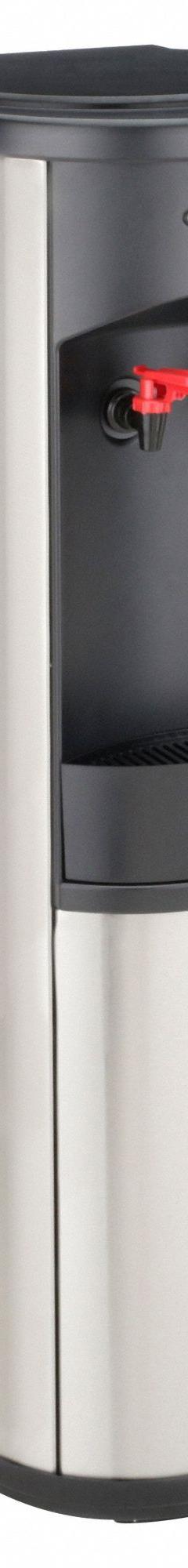 OASIS Plumbed Water Dispenser: Freestanding, Cold/Hot, Black/Silver, Stainless Steel, 43 1/4 in Ht (MPN PSWSA1SHS). Key specifications — Water Type: Still; Operating Voltage: 115V AC; Power Source: Electric Corded; Water Temperature Types: Cold; Brand: OASIS; Housing Color: Silver; Material: Stainless Steel.