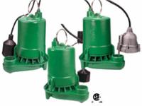 MYERS Submersible Sump Pump: 1/2 hp, 115V AC, 59 gpm Flow Rate @ 10' of Head, 1 1/2 in FNPT, 5.5 A (MPN MSCI50V10). Key specifications — Rated Voltage: 115V AC; Brand: MYERS; Switch: Piggyback Vertical Float.