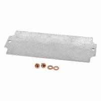 HAMMOND Inner Panel: Back Panel Panel, 5.85 in Overall Ht, 2.48 in Overall Wd, Steel, Galvanized (MPN 1590ZGRP083PL). Key specifications — Panel Style: Back Panel; Brand: HAMMOND; Finish: Galvanized; Manufacturer Part Number: 1590ZGRP083PL; Material: Steel.