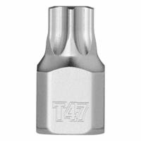 MILWAUKEE Bit Socket: 1/4 in Drive Size, Torx Tip, T47 Tip Size, 51/64 in Overall Lg, Fixed Insert (MPN 45-34-1113). Key specifications — attr1213209: Fixed Insert; attr1213211: MILWAUKEE.