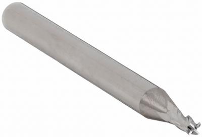 APPROVED VENDOR Square End Mill: Carbide, 4 Flute, 1/32" Mill Dia, 1/16" LOC, 1-1/2" OAL (MPN 203-001001) - General Purpose Carbide Square End Mills