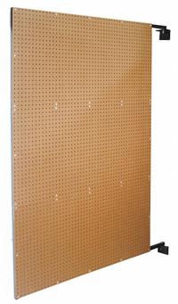 TRITON PRODUCTS Pegboard Swing Panel: Round, 1/4 in Peg Hole Size, 72 in x 48 in x 1 1/2 in, Brown (MPN W1). Key specifications — Material: Steel/HDF; Finish: Powder Coated; Peg Hole Shape: Round; Includes: Wall Brackets; Color: Brown; Brand: TRITON PRODUCTS.