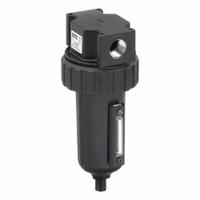 PARKER Compressed Air Filter: Particulate, 1/2 in NPT, 5 micron, 130 cfm, 250 psi Max Op Pressure (MPN 07F38BC). Key specifications — attr110055: 07F; attr110008: PARKER.