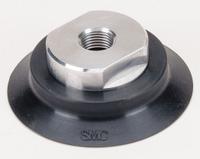SMC Vacuum Pad Assembly: Flat, M16x1.50, 80 mm Pad Dia, NBR, Black, 50A, 28 mm Pad Ht (MPN ZPT80HN-B16). Key specifications — attr1019101: ZPT80HN-B16; attr1019103: SMC; attr1019107: 50A.