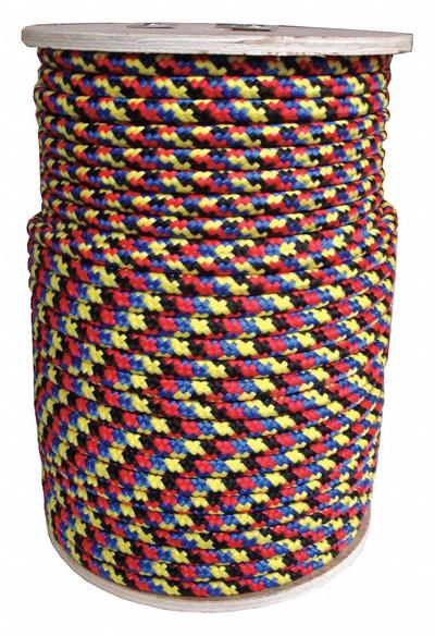 APPROVED VENDOR General Purpose Utility Rope: Diamond Braid, 3/8 in Dia - Light-Weight Utility Rope