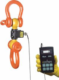 RON CRANE SCALES Crane Dynamometer: 40,000 lb Wt Capacity - Imperial, +/-0.1% Accuracy, 10 kg/20 lb (MPN RON 2000-S20CC). Key specifications — Readability: 20 lb; Standards: IP65; Indicator Attachment: Corded Remote; Includes: Load Cell, Handheld Wired Remote, Carrying Case, Instruction Manual and Calibration Certificate; Housing Material: Steel; Manufacturer Part Number: RON 2000-S20CC; Brand: RON CRANE SCALES; Weighing Units: lb.