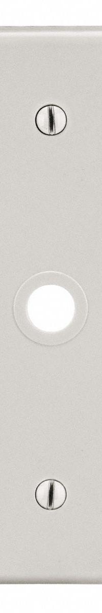 HUBBELL Wall Plate: Single Circular Opening, 1 Gang, Almond, Std Size (MPN P11LA). Key specifications — Brand: HUBBELL; Material: Polycarbonate.