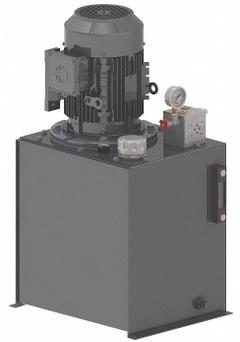 MONARCH Hydraulic Power Unit: 4.4 gpm, 1,550 psi Max. Pressure, 5 hp, 15 gal Reservoir Capacity (MPN T16C405C02F0-03). Key specifications — attr96342: 4.4 gpm; attr96346: 1 Stage Gear; attr96347: Vertical; attr96349: 3; attr98854: MONARCH.