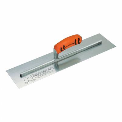 KRAFT TOOL Cement Trowel: Blade Material Carbon Steel, Blade Shape Square - Square-End Finishing Trowels