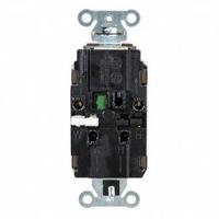 HUBBELL Receptacle: Decorator Duplex, 5-15, Brown, 125V AC, 15 A, 2 Pole / 3 Wire (MPN DR15ST)