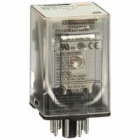 SCHNEIDER General Purpose Relay: Socket Mounted, 10 A Current Rating, 24V AC, DPDT, 8 Pins/Terminals (MPN 8501KPR12P14V14). Key specifications — Brand: SCHNEIDER; Base Type: Octal; Mounting Style: Socket; Pin Shape: Round; Electrical Connection: 8-Pin Terminal; Manufacturer Part Number: 8501KPR12P14V14; Series: Square D 8501K Series.