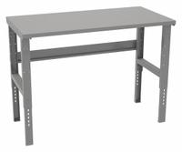 TENNSCO Workbench: Adj Ht, Steel, 60 in x 30 in, 2,500 lb Overall Load Capacity, Gray (MPN WBAT-1-3060S). Key specifications — Brand: TENNSCO.