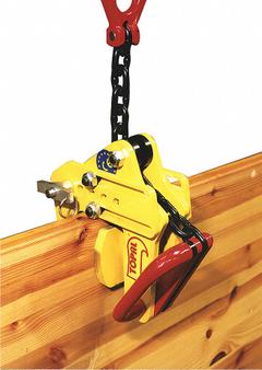TRACTEL Nonmarring Plate Clamp: Nonmarring Plate Clamp, 1,102 lb Working Load Limit, Auto, Auto (MPN 50448). Key specifications — Attachment Type: Load Ring with Chain; Brand: TRACTEL; Material: Steel.
