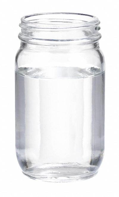 WHEATON Bottle: 250 mL - Clear Wide Mouth Round Glass Lab Bottles