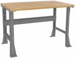 TENNSCO Workbench: Fixed Ht, Laminated Hardwood Butcher Block, 48 in x 30 in, Gray (MPN WB-1-3048W). Key specifications — Brand: TENNSCO.