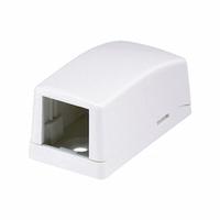 PANDUIT Surface Mount Box: Mini-Com, Mini Com, 1 Ports, White, Voice, Video & Data Applications (MPN CBX1WH-A). Key specifications — Brand: PANDUIT; Color: White.