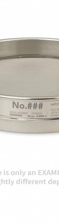 ADVANTECH Standard Stainless Steel Cloth Test Sieve: Stainless Steel, 8 in Outside Dia, 1 5/8 in Ht (MPN 1.00"SS8H). Key specifications — Screen Material: Stainless Steel; Brand: ADVANTECH; Frame Material: Stainless Steel; Standards: ASTM E11; US Standard Screen Size: 1 in.