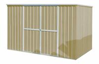 Storage Shed: 11 ft W x 6 ft D x 6 ft H, 347 cu ft, Beige, 11 1/4 ft L x 5 5/8 ft D x 6 1/4 ft H (MPN 13X106). Key specifications — Brand: APPROVED VENDOR; Product Type: Outdoor Storage Shed; Assembled: Unassembled; Fire Rating: Not Rated; Lockable: Yes; Color: Beige.