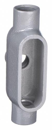 Conduit Outlet Body: Iron, 1 in Trade Size, TB Body, 15.5 cu in Body Capacity, Threaded Hub (MPN TB37). Key specifications — Finish: Powder Coated; For Use With: IMC; Brand: HUBBELL KILLARK; Hub Style: Threaded; Mfr. Series: Duraloy 7.