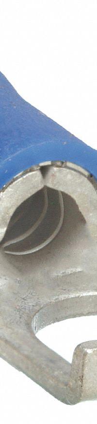 GRAINGER Fork Terminals: Blue, Vinyl, #6 Stud Size, 16 AWG – 14 AWG Wire Range, Flanged Fork, 600 V (MPN 24C932). Key specifications — Barrel Style: Insulation Grip; Manufacturer Part Number: 24C932; Brand: GRAINGER.