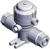 SMC Chemical Liquid Valve: 1/2 in, Air to Spring, Fail Closed, PFA, 1/8 in BSPT, 0°C to 60°C (MPN LVQ40-Z13R-9). Key specifications — Actuator Operation: Air to Spring; Fail Safe Position: Fail Closed; Manufacturer Part Number: LVQ40-Z13R-9; Brand: SMC.