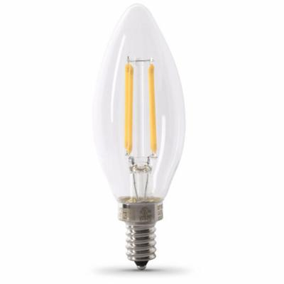 FEIT ELECTRIC Compact LED Bulb: Candelabra Screw (E12), LED, (B) Bullet, B10, 3.3 W Watt - Candelabra Screw Base (E12) Lamps